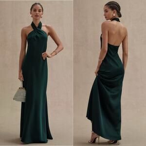 BHLDN Ruby Twist Halter Neck Gown